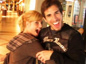 Kenny Florian and I pummeling in a mall in Boston 2008
